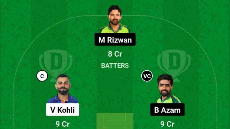 India vs Pak today Match Dream 11